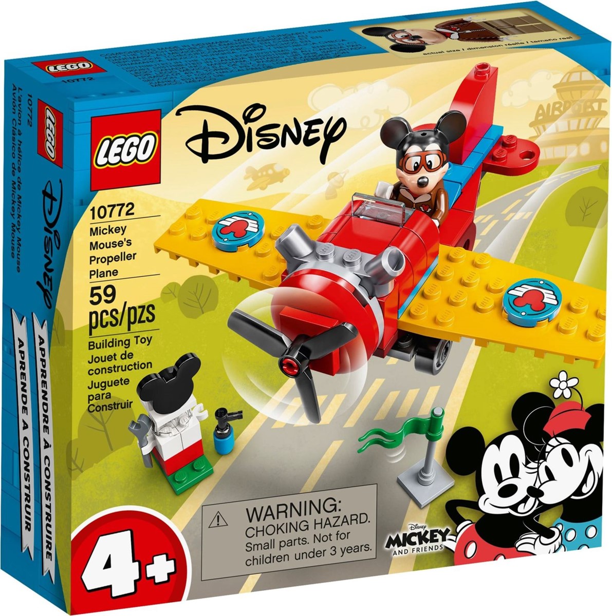 10772 Disney Samolot śmigłowy Myszki Miki