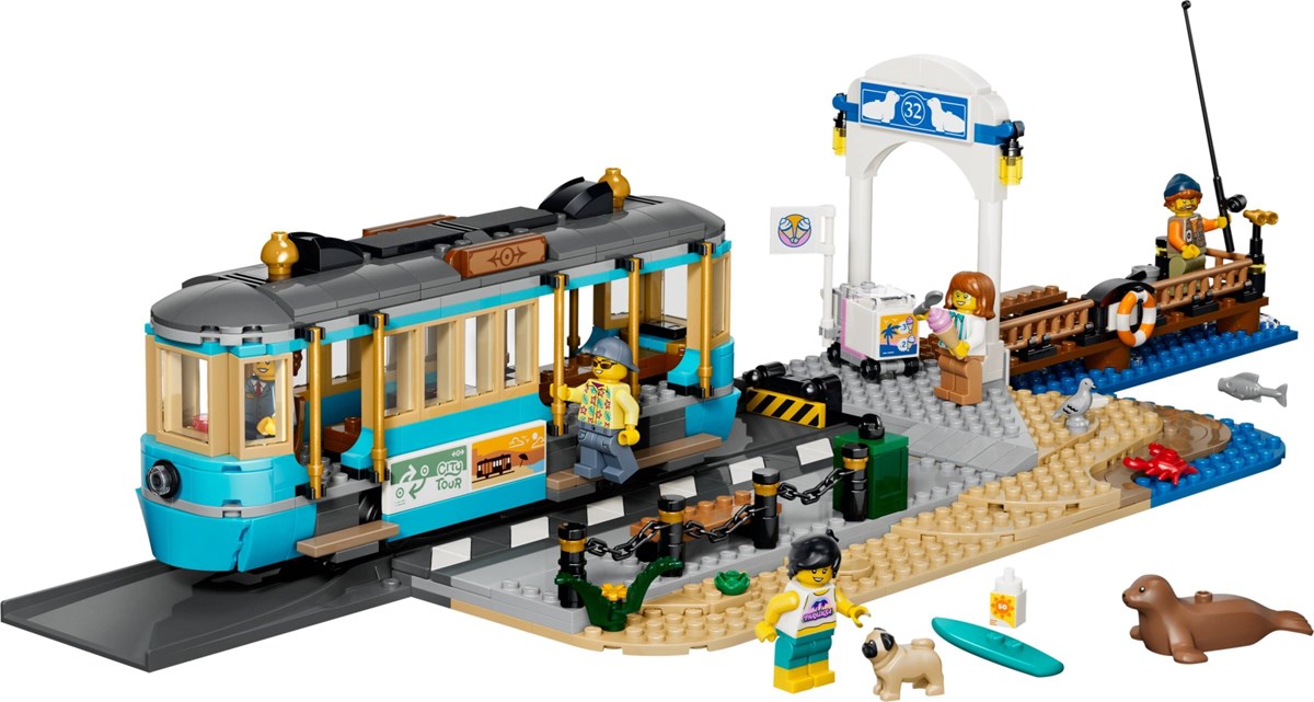 60506 City Tramwaj przy plaży