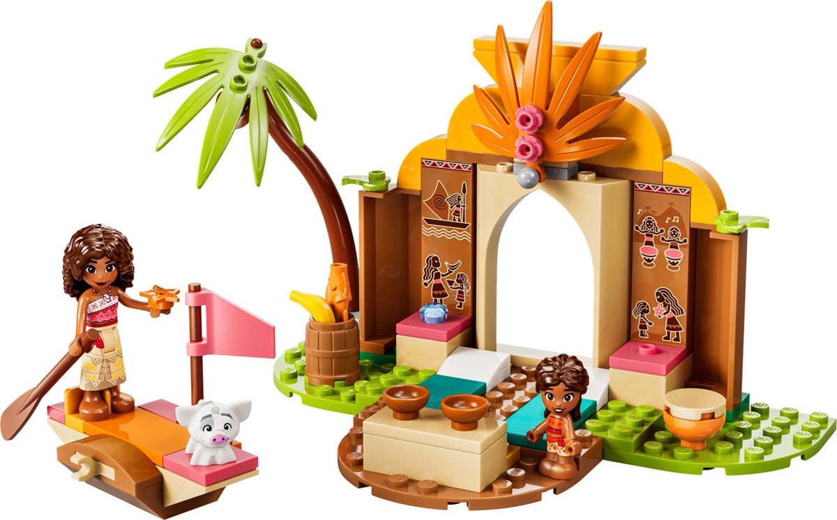 43282 Disney Vaiana Wiejska chatka i łódź