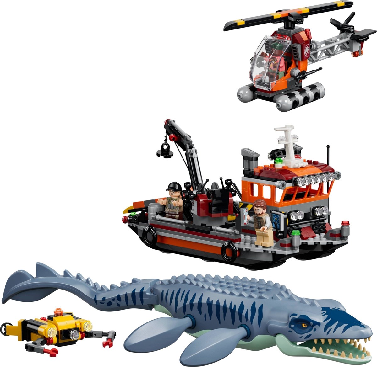 77983 Jurassic World Atak mozazaura na łódź