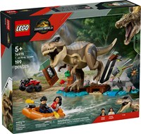 76975 Jurassic World Ucieczka rzeką przed tyranoza