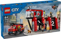 60414 CITY Remiza strażacka z wozem strażackim