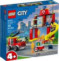60375 CITY Remiza strażacka i wóz strażacki